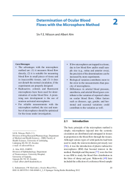 Determination of Ocular Blood Flows with the Microsphere Method
