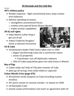#2 Kennedy and the Cold War JFK`s military policy &bull; flexible