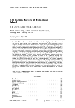 The natural history of Beauchne Island