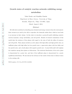 Growth states of catalytic reaction networks exhibiting energy