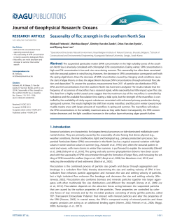 Seasonality of floc strength in the southern North Sea