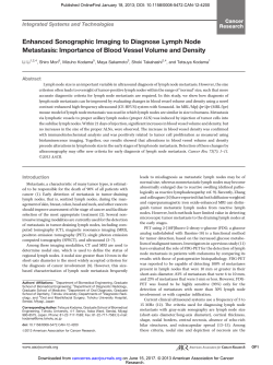 Enhanced Sonographic Imaging to Diagnose