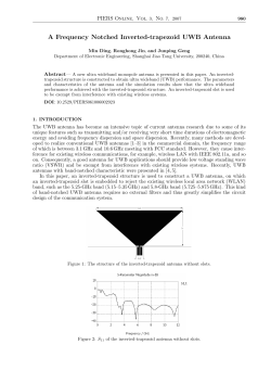 A Frequency Notched Inverted-trapezoid UWB
