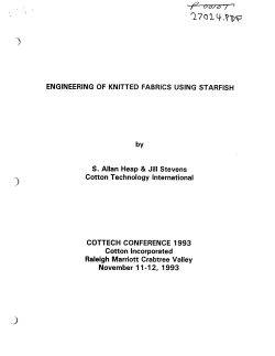 Engineering of Knitted Fabrics using Starfish