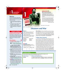 Dictators and War