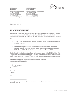 OBC 2012 Amendment Sept-2013