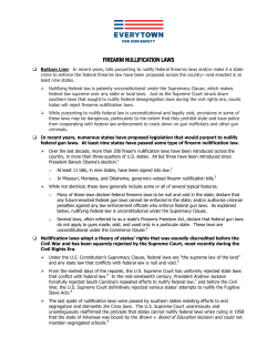firearm nullification laws