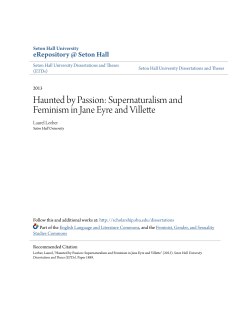 Haunted by Passion: Supernaturalism and Feminism in Jane Eyre