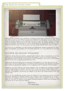 PLAGIARISM AND COPYRIGHT INFRINGEMENT