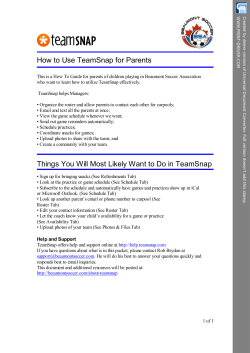 How to Use TeamSnap for Parents Things You Will Most Likely Want