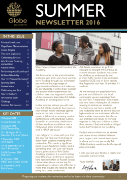 SUMMER - Ark Globe Academy