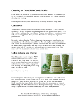 Creating an Incredible Candy Buffet Containers Color Scheme and