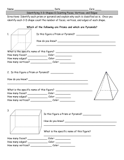 3D Shapes Prism or Pyramid