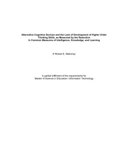 Thesis - Robert E. Mahoney