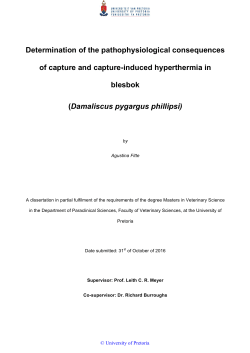 Determination of the pathophysiological consequences of capture