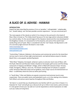 a slice of j1 advise - hawaii