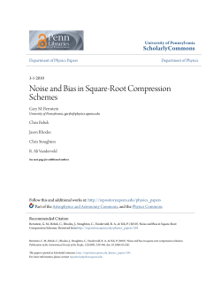 Noise and Bias in Square-Root Compression Schemes