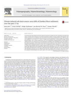 Climate induced sub-basin source-area shifts of Zambezi River