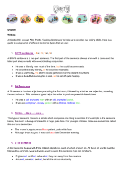 Super Sentences Tips