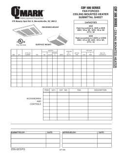 C D F 500 SER IES -C - Mor Electric Heating Assoc., Inc.