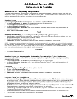 Registration Instructions