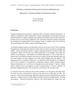 The Impact of European Integration on National