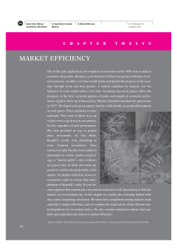 MARKET EFFICIENCY
