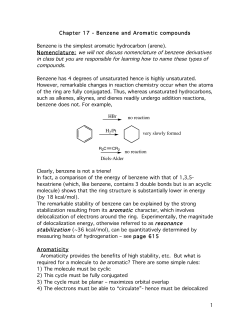 Benzene and Aromatic compounds