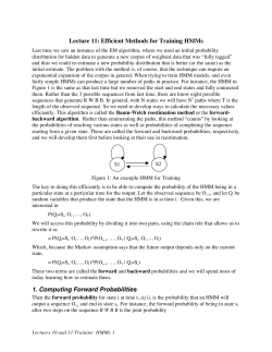 1. Computing Forward Probabilities