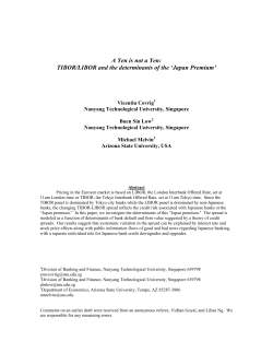 A Yen is not a Yen: TIBOR/LIBOR and the `Japan