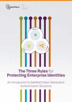 The Three Rules for Protecting Enterprise Identities
