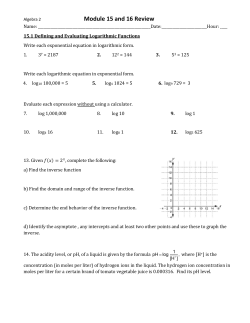 Module 15 and 16 Review