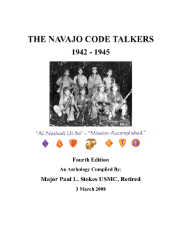 Navajo Code Talkers: World War II Fact Sheet