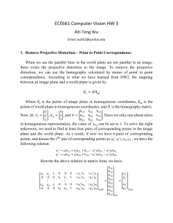 ECE661 Computer Vision HW 3