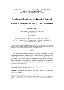 Creating and Developing Mathematical Research