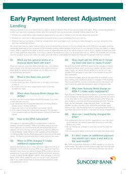 Early Payment Interest Adjustment