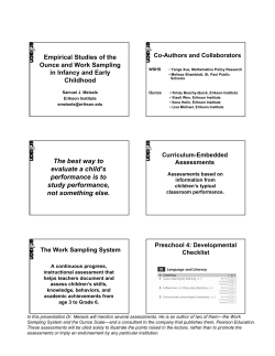 The best way to evaluate a child`s performance is