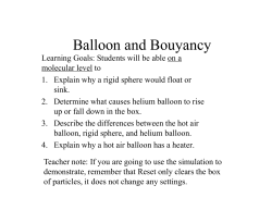Balloon and Bouyancy