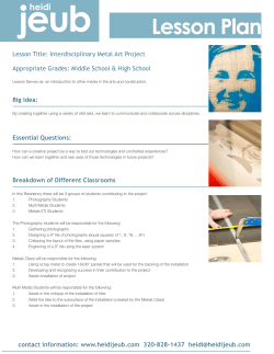 Interdisciplinary Lesson Plan