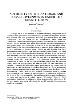authority of the national and local governments under the constitution