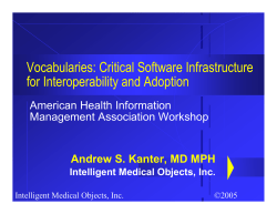 Critical Software Infrastructure for - HIM Body of Knowledge