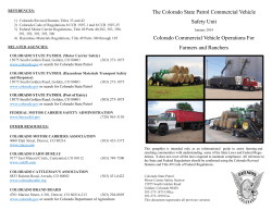 Farmers and Ranchers COLORADO