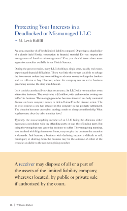 Protecting LLC Assets in Florida