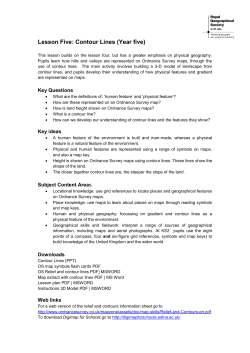 Lesson Five: Contour Lines (Year five)