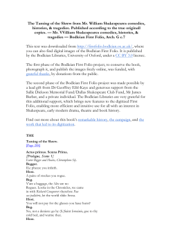 text PDF - The Bodleian First Folio