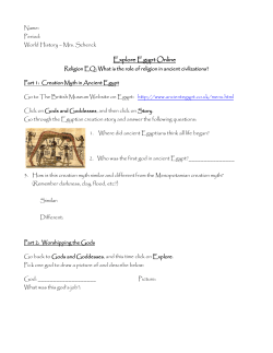 15 Explore Egypt Online Packet