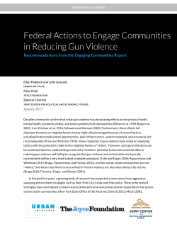 Federal Actions to Engage Communities: Recommendations from