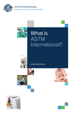 "What is ASTM International"