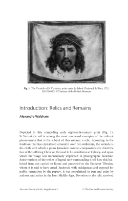Introduction: Relics and Remains