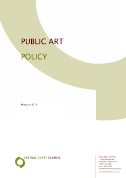 public art policy - Central Coast Council